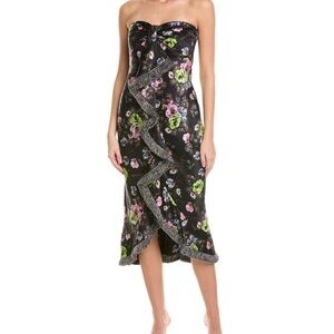 Cinq à Sept
Midnight Bloom Elise Silk Midi Dress